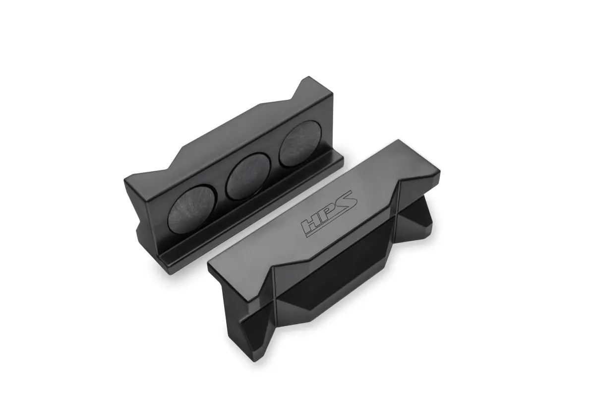 Hps Black Anodized Polymer Magnetic An Vise Jaws Protective Clamp Insert For An Fitting Assembly 1