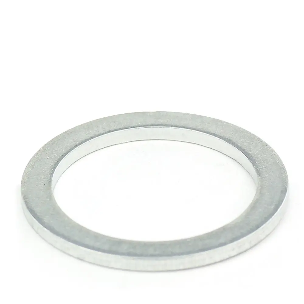 1X Hps Crush Seal Washer For Oil Gasket Banjo Bolt, An -3, 3An X 1.6Mm, Silver Aluminum 1