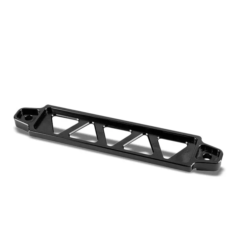 190Mm/220Mm Black Billet Aluminum Car Battery Tie Down Mount Bracket Long Bar 1