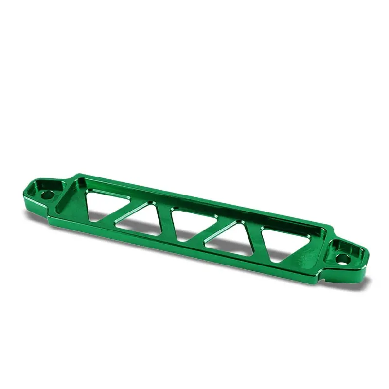 190Mm/220Mm Green Billet Aluminum Car Battery Tie Down Mount Bracket Long Bar 1