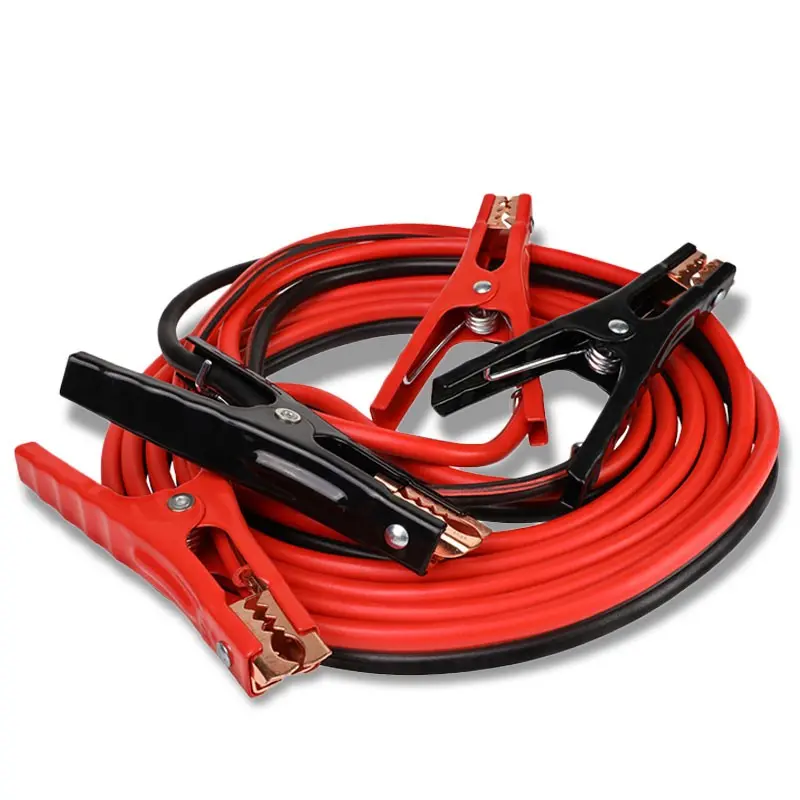 Heavy Duty 16Ft 6 Gauge Copper Wire Battery Jumper Cables Jump Start Booster Kit 1