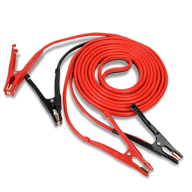 Heavy Duty 25Ft 4 Gauge Copper Wire Battery Jumper Cables Jump Start Booster Kit 1