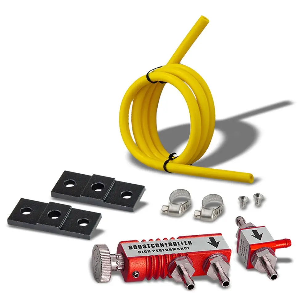 Red Universal Manual Adjustable Turbocharger Turbo Boost Controller Kit 1-30 Psi 1