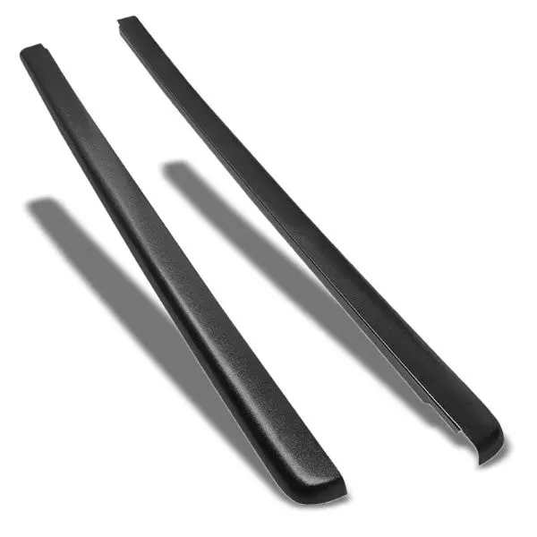 Pair Black Truck Bed Cap Molding Rail Cover For 99-07 Silverado/Sierra 6.5Ft Bed 1