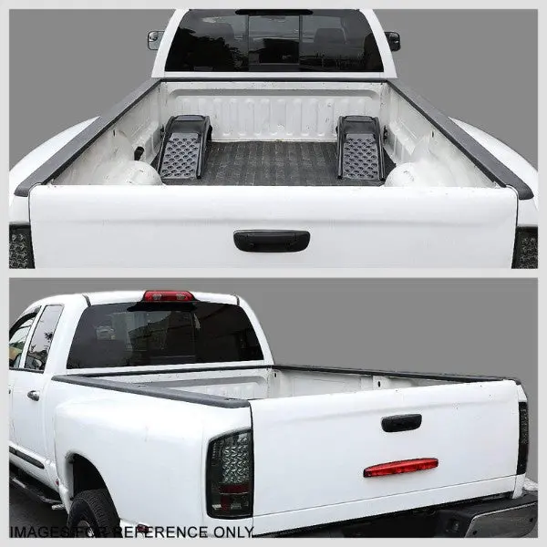 Black Cargo Truck Bed Cap Molding Rail Cover For 99-07 Silverado/Sierra 8Ft Bed 2