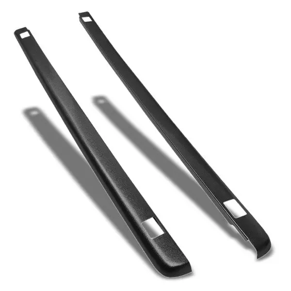 Black Truck Bed Cap Molding Rail For 99-07 Silverado/Sierra 6.5Ft Bed W/Holes 1