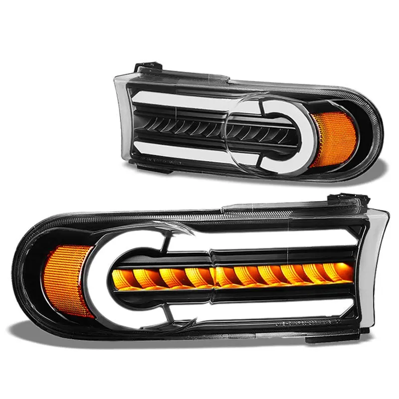 3D Led Front Turn Signal Bumper Light Drl Black/Clear/Amber For 07-14 Fj Cruiser 1