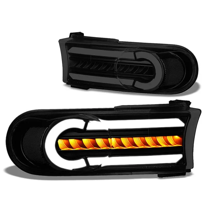 3D Led Front Turn Signal Bumper Light Drl Black/Smoke/Clear For 07-14 Fj Cruiser 1