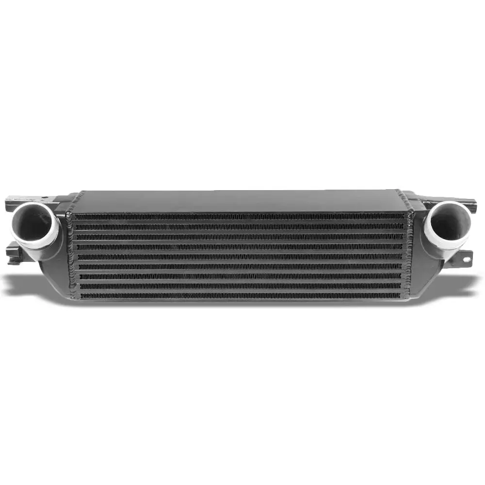 Black Front Mount Bar&Plate Intercooler 21X5.75 For 15-19 Mustang 2.3L Ecoboost 1