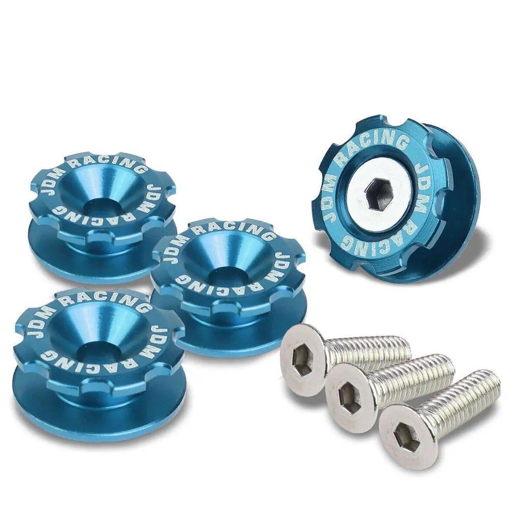 Light Blue Gear Style 11Mm X 24Mm Universal Fit Bumper Quick Release Fastener 1