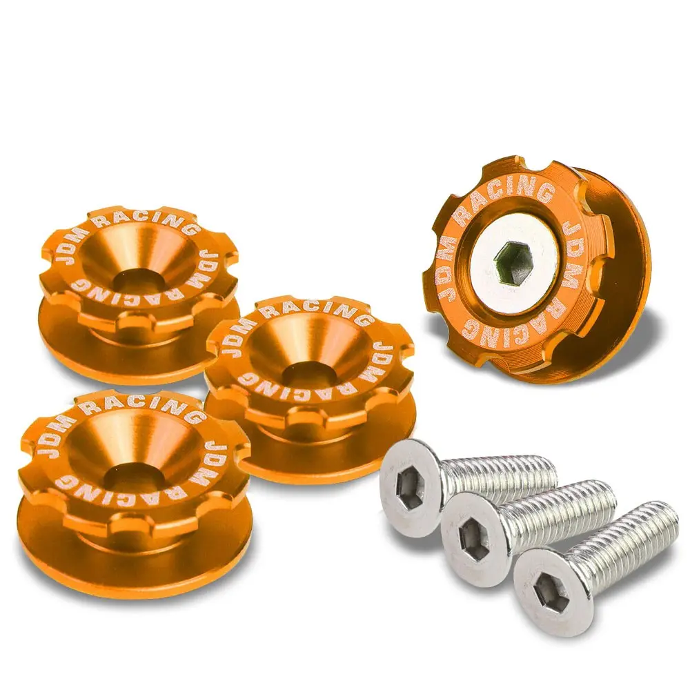 Orange Gear Style 11Mm X 24Mm Universal Fit Bumper Quick Release Fastener 1