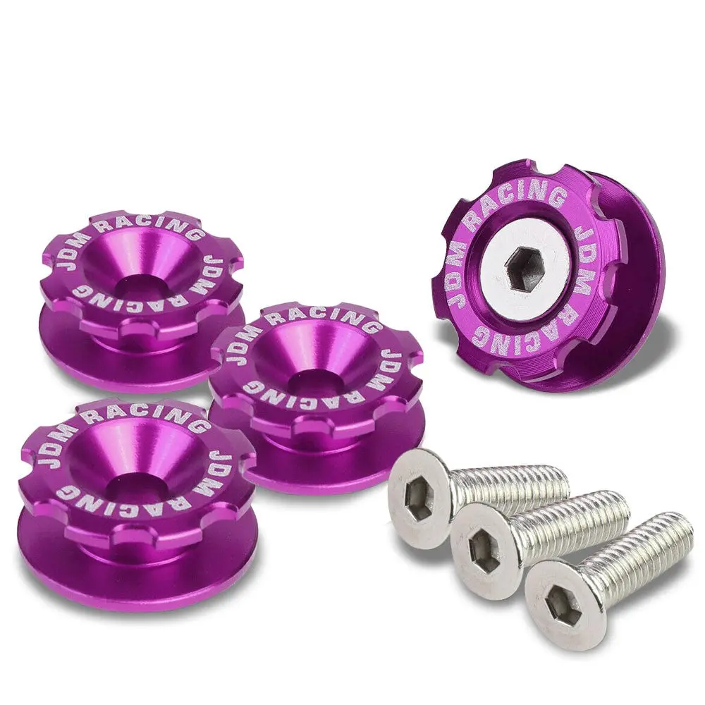 Purple Gear Style 11Mm X 24Mm Universal Fit Bumper Quick Release Fastener 1
