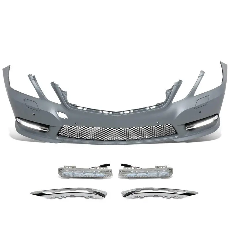 Amg Style (W/Pdc) Front Bumper+Lower Grille+Fog Light For 10-13 Benz E-Class 1