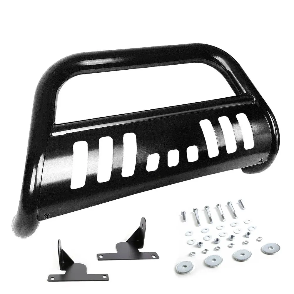 Black Bull Bar Push Bumper Grille Guard Skid Plate Kit For Chevy 04-12 Colorado 1
