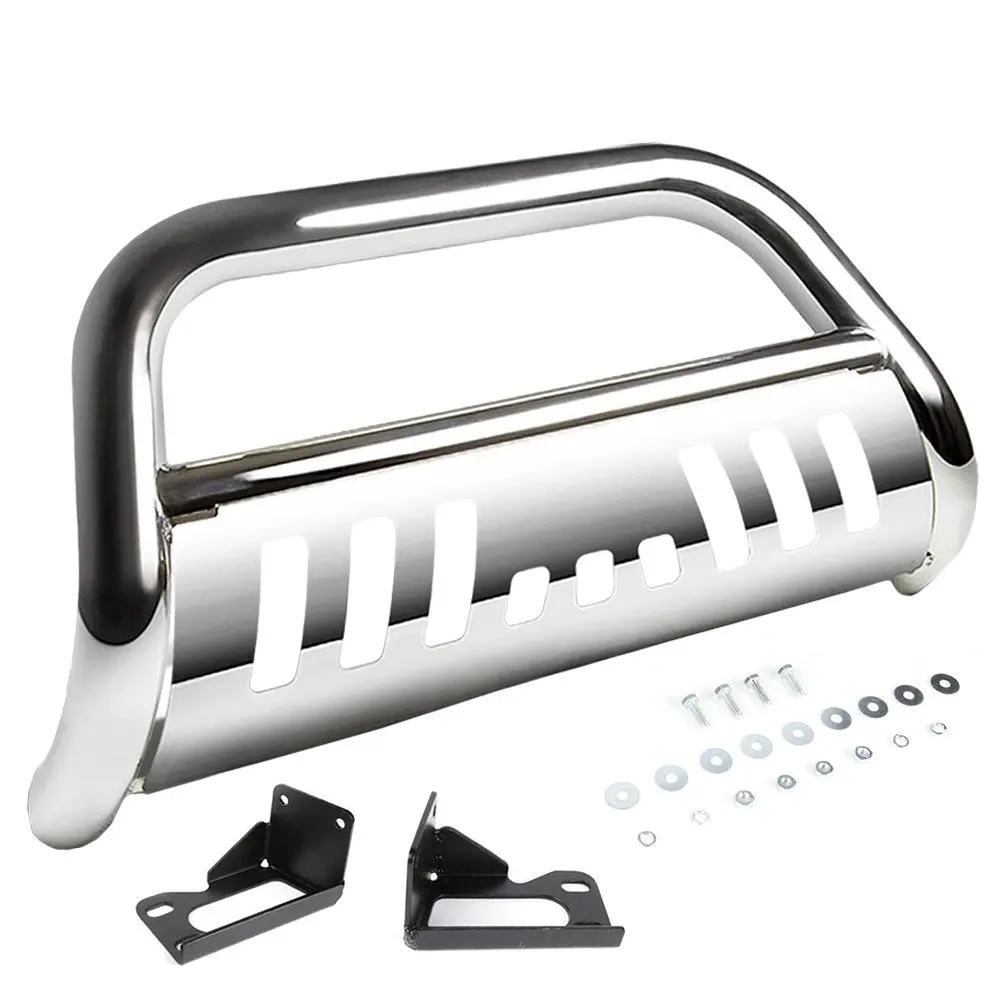 Chrome Bull Bar Bumper Grille Guard Skid Plate For Ford 99-07 F-Series Superduty 1
