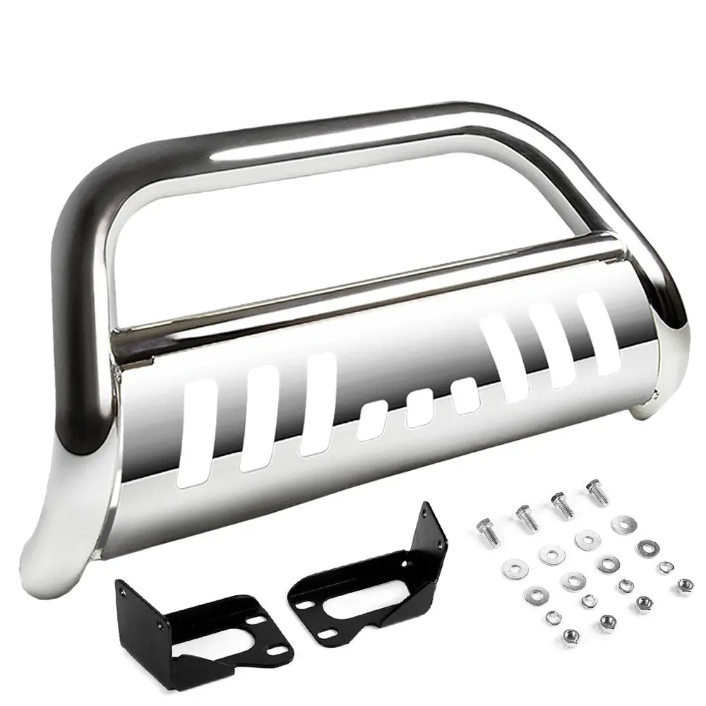 Chrome Bull Bar Bumper Grille Guard Skid Plate For Ford 05-07 F-Series Superduty 1