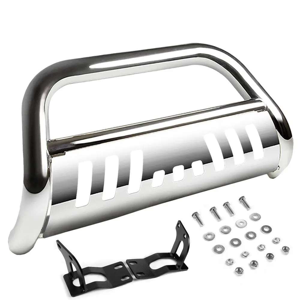 Chrome Bull Bar Bumper Grille Guard Skid Plate For Ford 11-16 F-Series Superduty 1