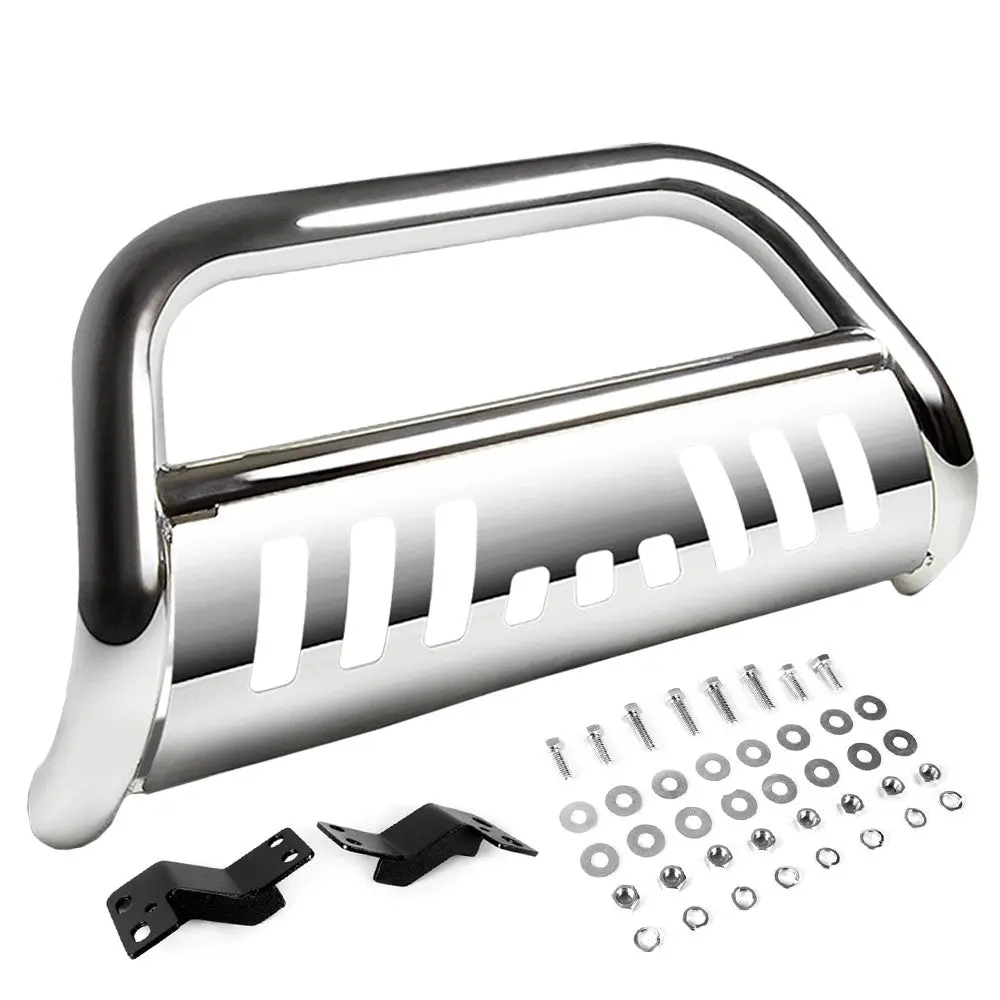 Chrome Bull Bar Bumper Grille Guard Skid Plate Kit For Dodge 97-04 Dakota Truck 1