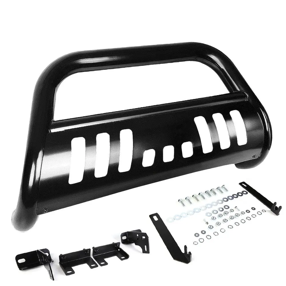 Black Bull Bar Push Bumper Grille Guard Skid Plate Kit For 09-18 Ram 1500 Truck 1