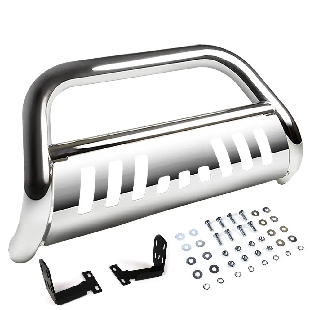 Chrome Bull Bar Bumper Grille Guard Skid Plate For Dodge 02-09 Ram 1500 Truck 1