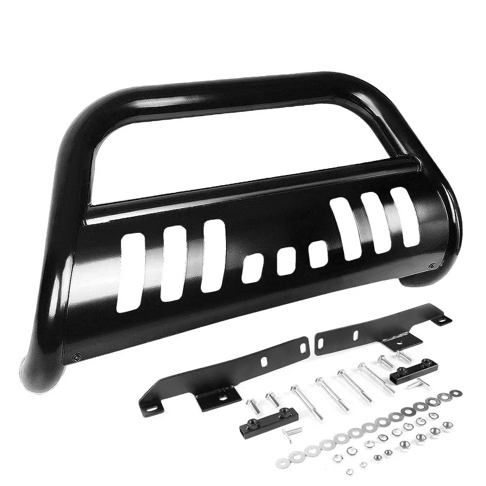 Black Bull Push Bar Bumper Grille Guard Skid Plate For Nissan 13-16 Pathfinder 1