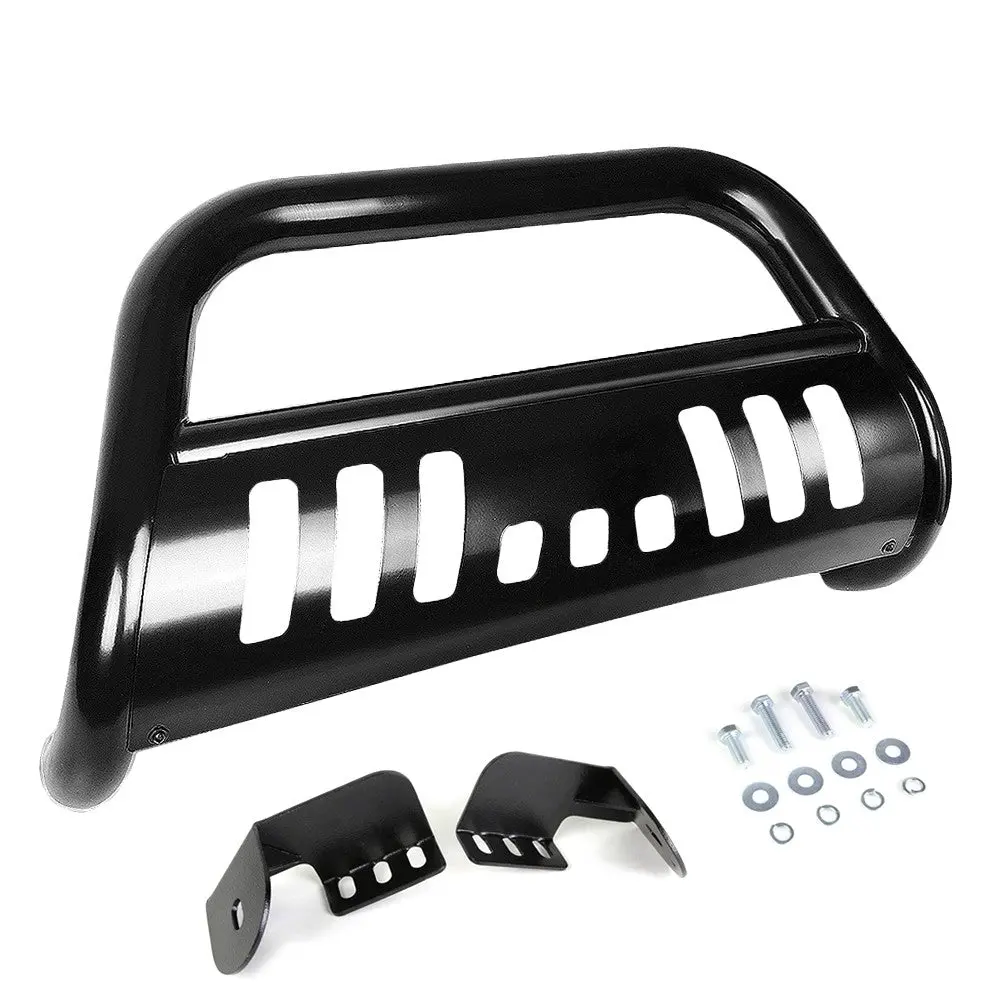 Black Bull Push Bar Bumper Grille Guard Skid Plate Kit For Toyota 00-06 Tundra 1