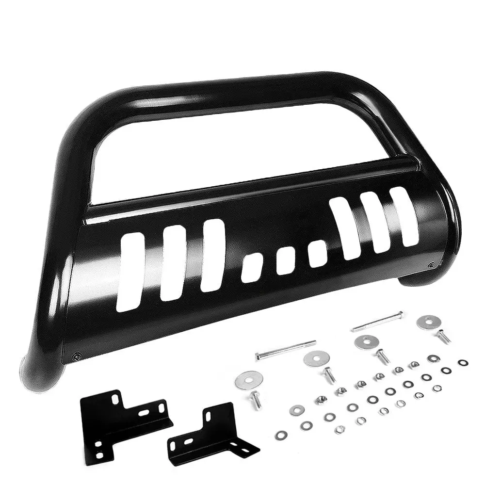 Black Bull Push Bar Bumper Grille Guard Skid Plate Kit For Toyota 05-15 Tacoma 1