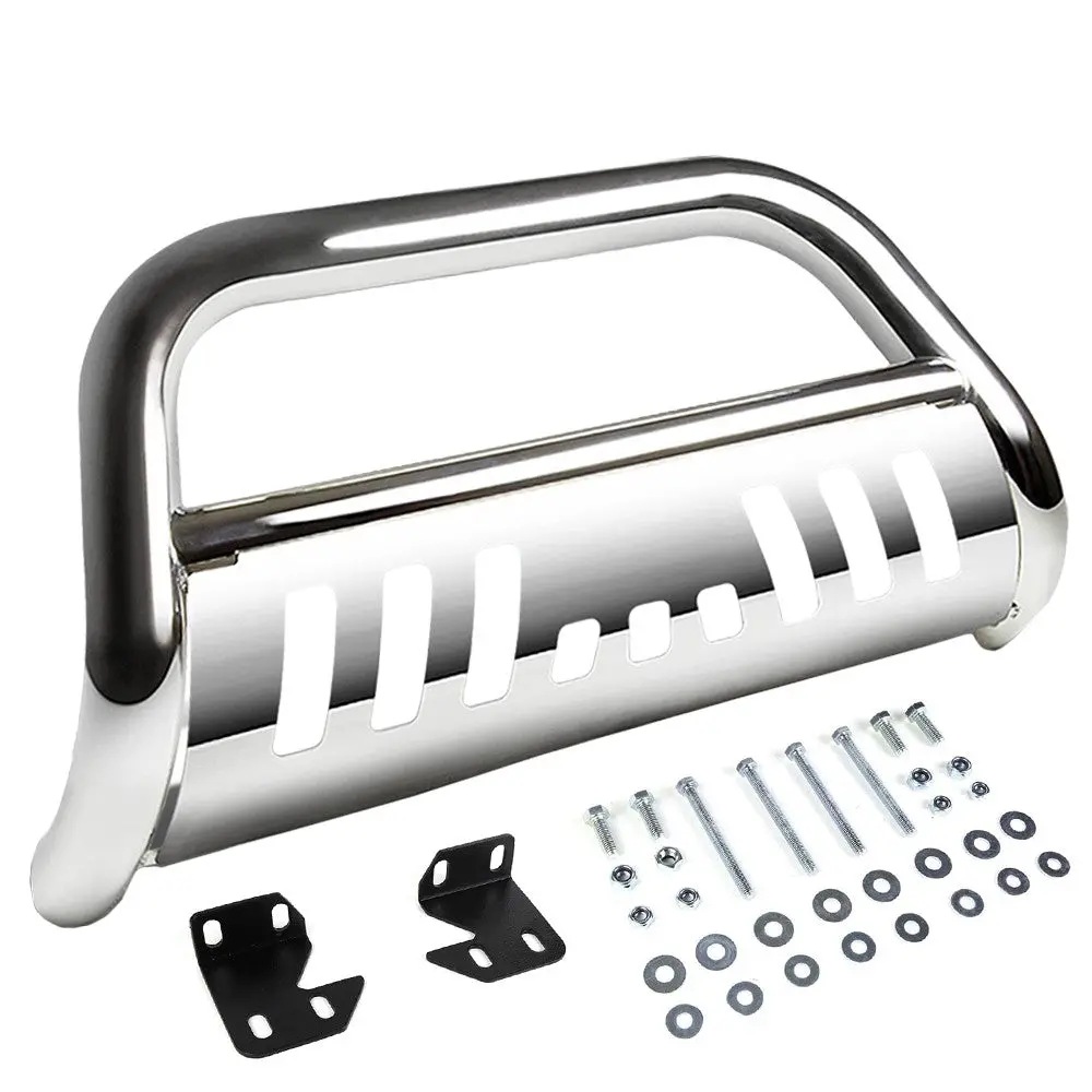 Chrome Bull Bar Push Bumper Grille Guard Skid Plate For Toyota 07-14 Fj Cruiser 1