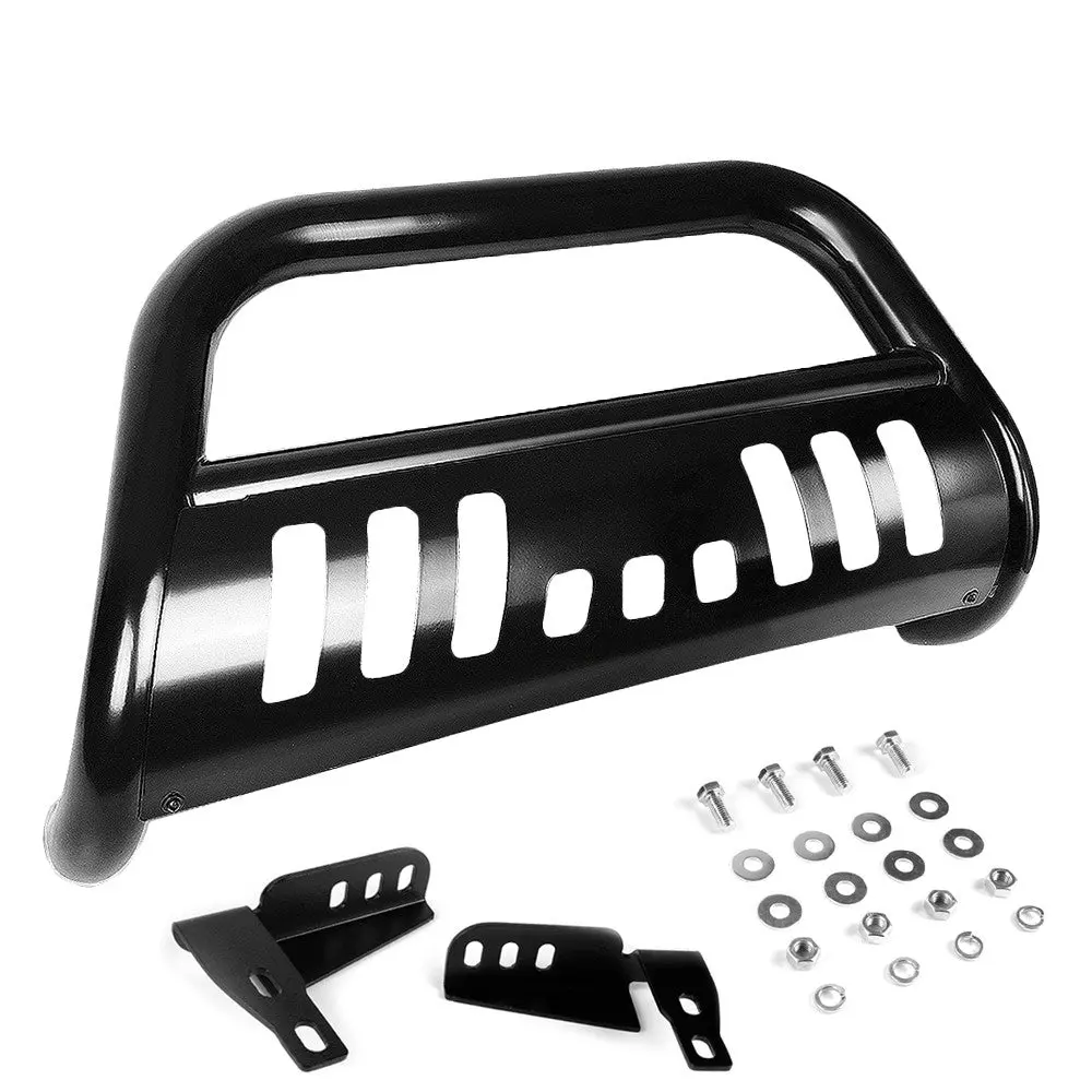 Black Bull Push Bar Bumper Grille Guard Skid Plate Kit For Toyota 10-16 4Runner 1