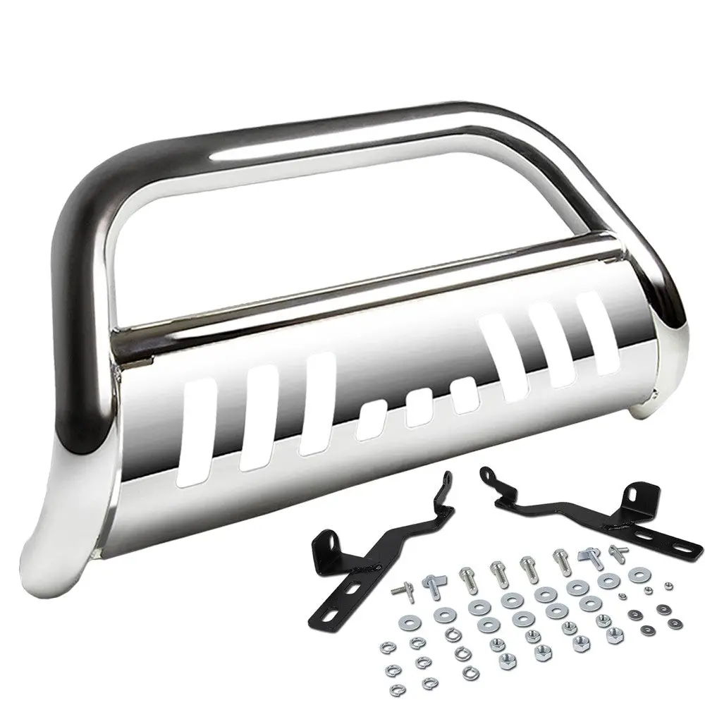 Chrome Bull Bar Push Bumper Grille Guard Skid Plate For Toyota 08-13 Highlander 1