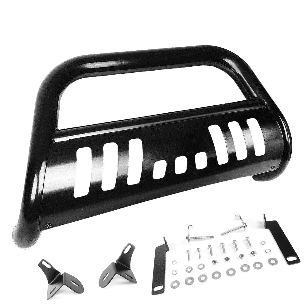 Black Bull Push Bar Bumper Grille Guard Skid Plate For Toyota 14-16 Highlander 1