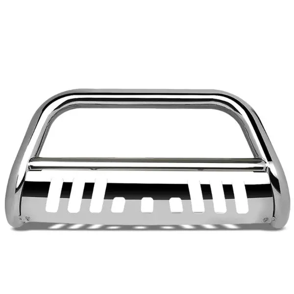Chrome Bull Bar Bumper Grille Guard Skid Plate For 16-17 Toyota Tacoma Truck 1
