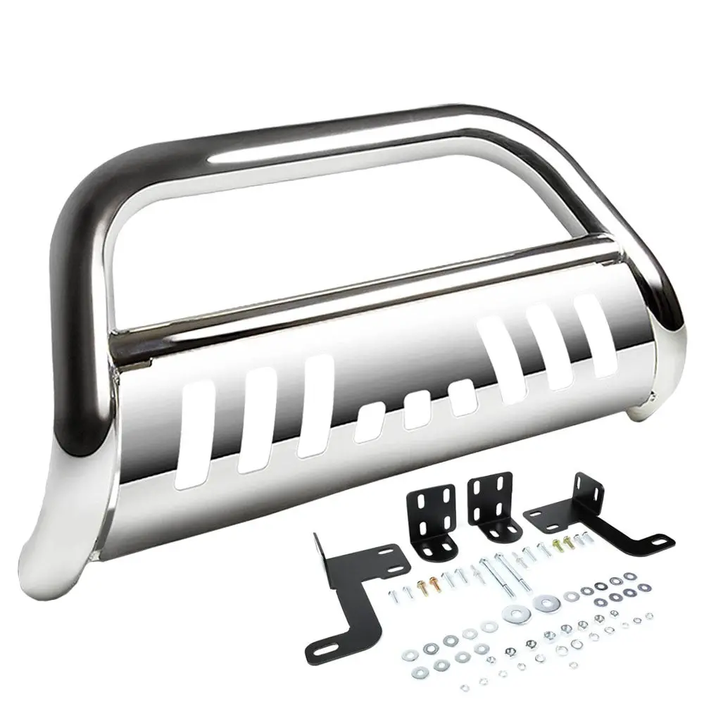 Chrome Bull Bar Bumper Grille Guard Skid Plate For Ford 98-11 Ranger Pickup 1