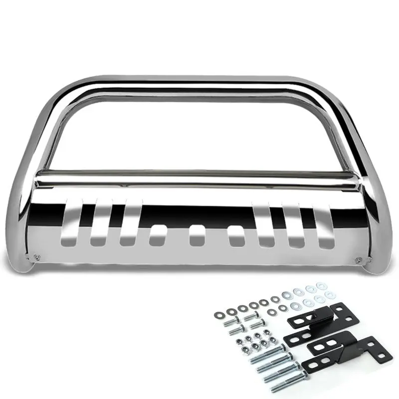 Chrome Bull Bar Bumper Grille Guard Skid Plate For 15-17 Chevrolet Colorado 1