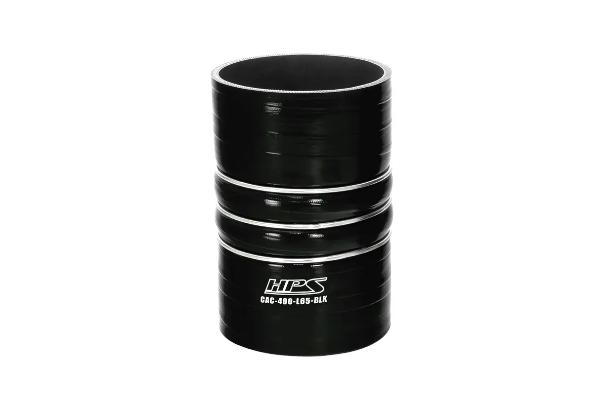Hps 4" (102Mm) Id Black 4Ply Silicone Charge Air Cooler Cac Hose Coupler 6.5" Length Hot Side 1