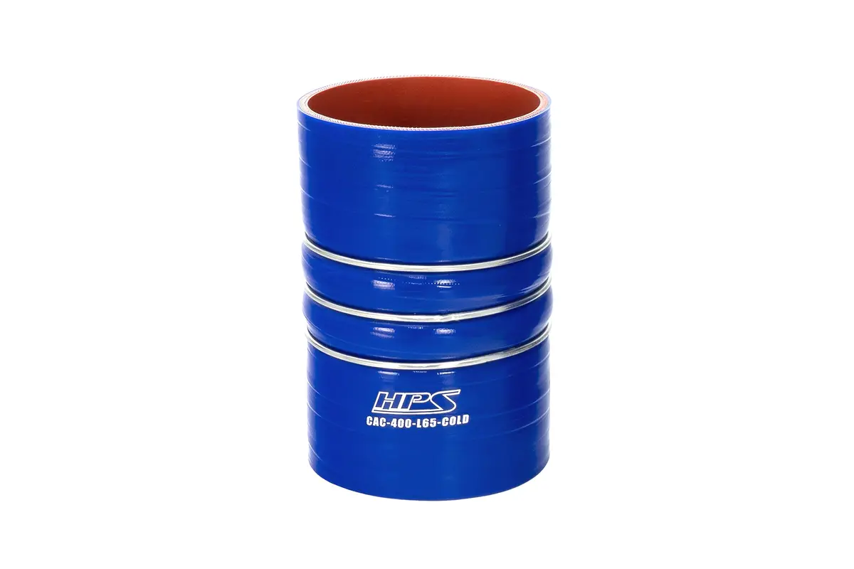 Hps 4" (102Mm) Id Blue 4Ply Silicone Charge Air Cooler Cac Hose Coupler 6.5" Length Cold Side 1