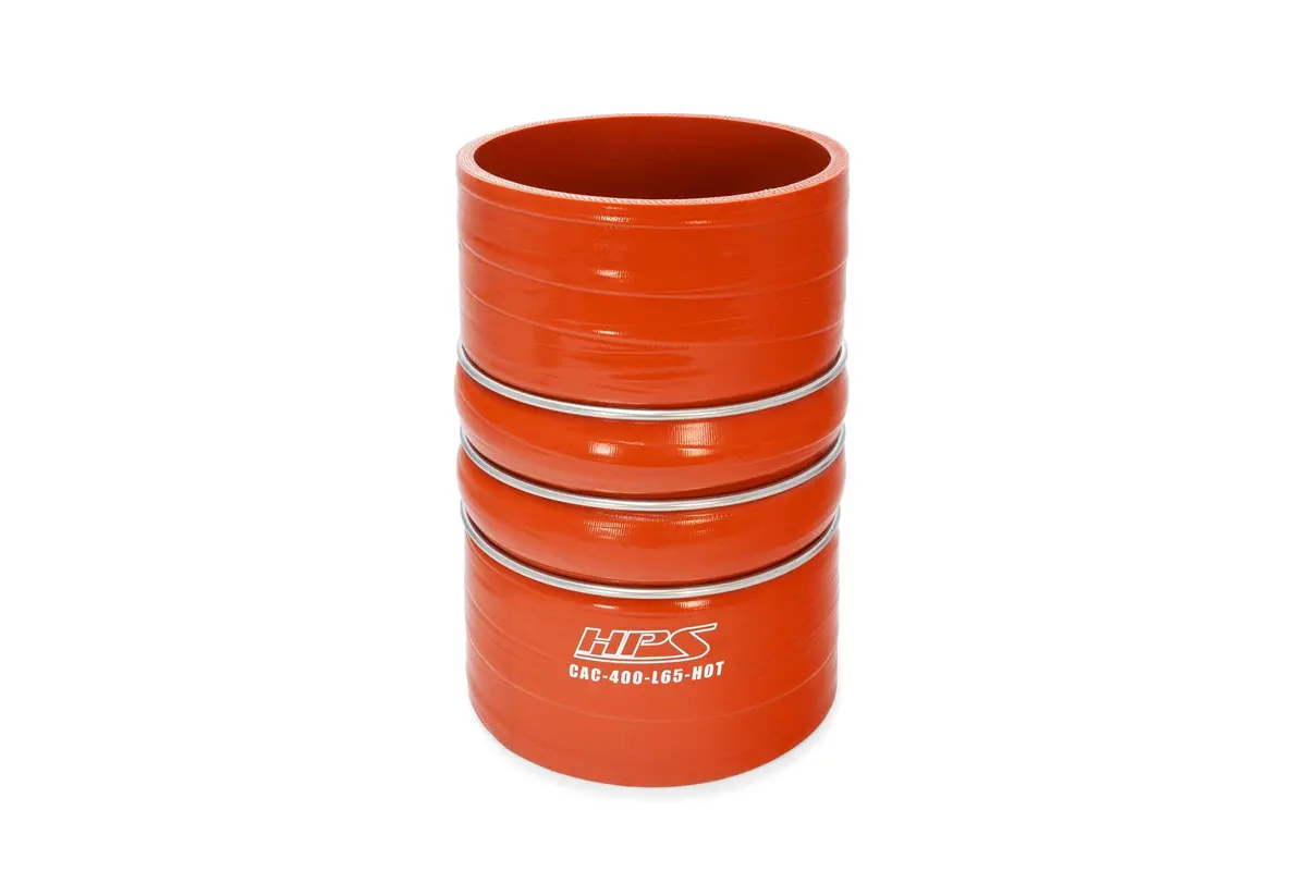 Hps 4" (102Mm) Id Orange 4Ply Silicone Charge Air Cooler Cac Hose Coupler 6.5" Length Hot Side 1