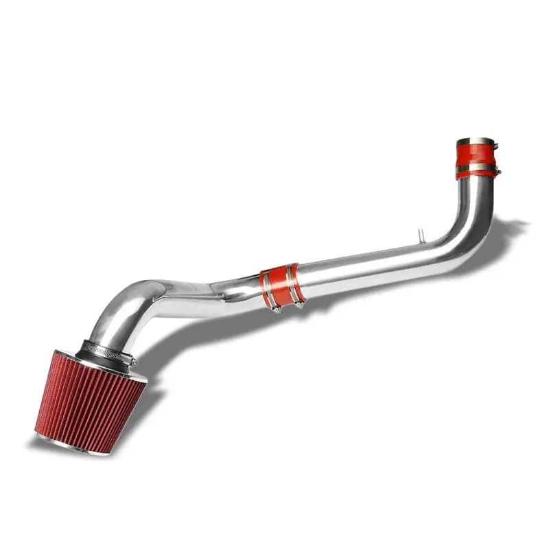 Polish Cold Air Intake+Red Filter For Acura 94-01 Integra Gs/Rs/Ls 1.8L Dohc 1