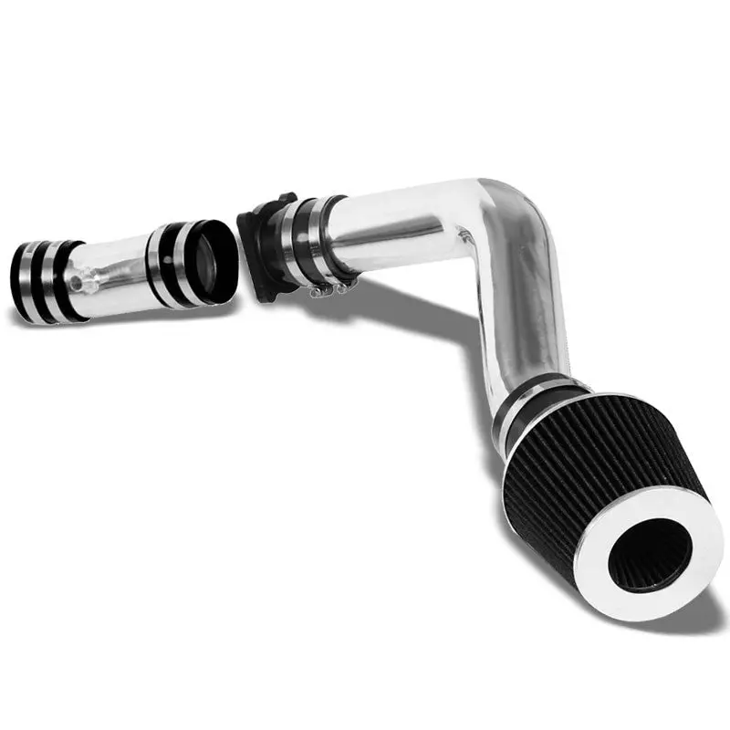 Polish Cold Air Intake+Black Filter For Nissan 02-06 Altima/04-05 Maxima 3.5L V6 1