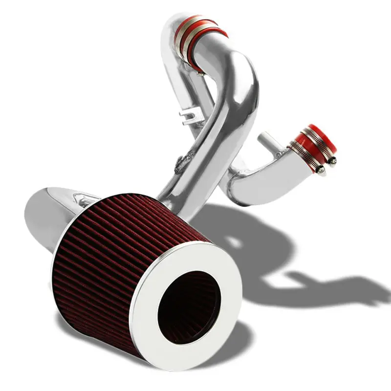 Cold Air Intake Kit Polish Pipe/Red Filter For Scion 04-06 Xa/Xb Base 1.5L Dohc 1
