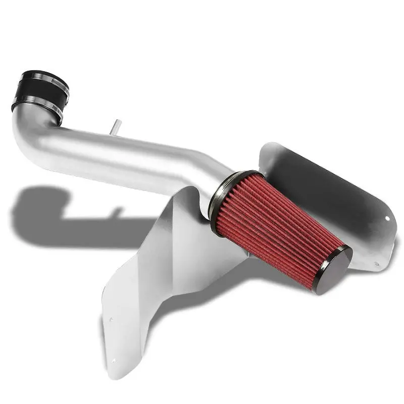 Silver Cold Air Induction Intake+Heat Shield For Jeep 99-04 Grand Cherokee V8 1