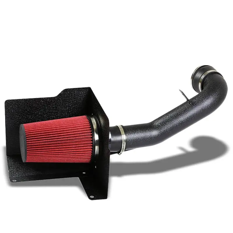 Cold Air Intake Kit Black Pipe+Heat Shield For 07-08 Escalade/Silverado/Tahoe/Sierra/Yukon 1