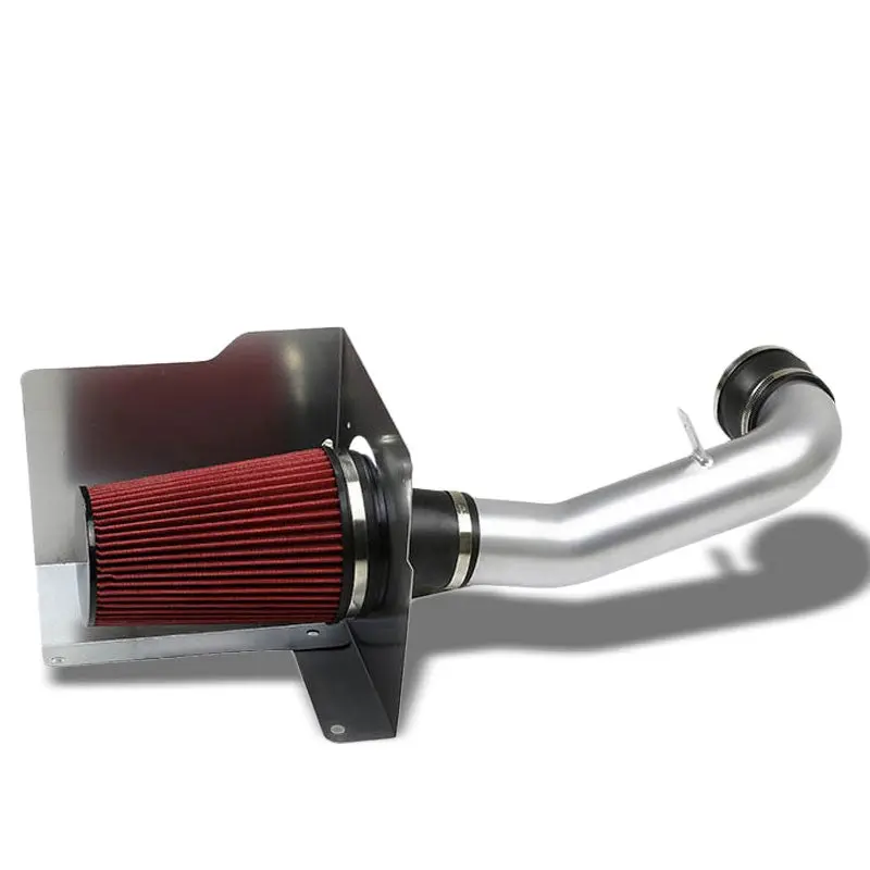 Cold Air Intake Kit Silver Pipe+Heat Shield For 07-08 Escalade/Silverado/Tahoe/Sierra/Yukon 1