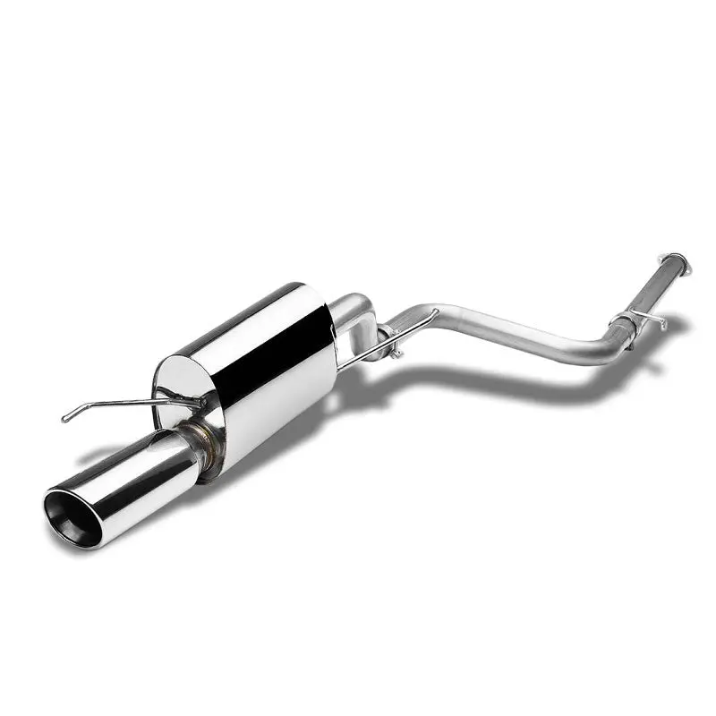 Catback Exhaust System 4" Round Slant Roll Muffler Tip For 12-16 Chevrolet Sonic T300 Ls/Lt/Ltz/Rs 1.4L/1.8L Dohc 1