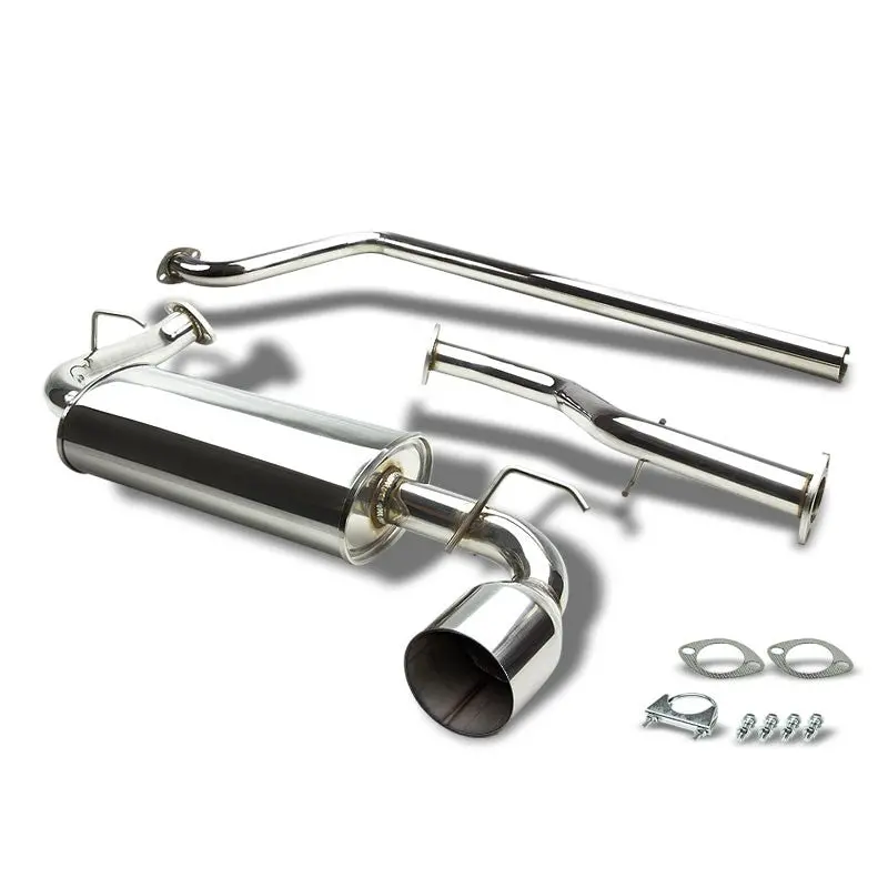 Exhaust Catback System 4.75" Round Muffler Tip For 00-05 Dodge Neon 2.0L Sohc 1