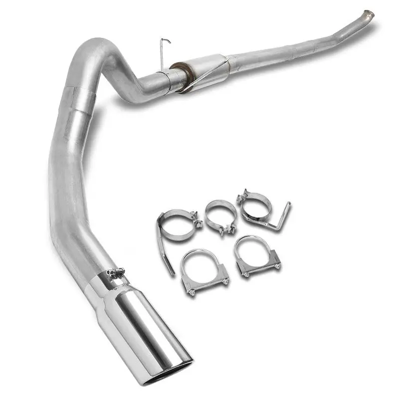 5" Round Tip Rolled Edge Turboback Exhaust For 03-04 Dodge Ram 2500 5.9T Diesel 1