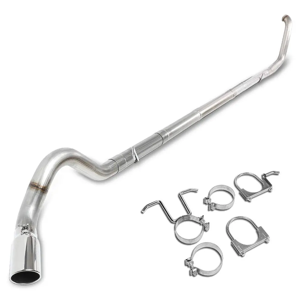 Straight Pipe Side Exit Turbo-Back Exhaust For 99-03 F-250/350 Sd 7.3L Diesel 1