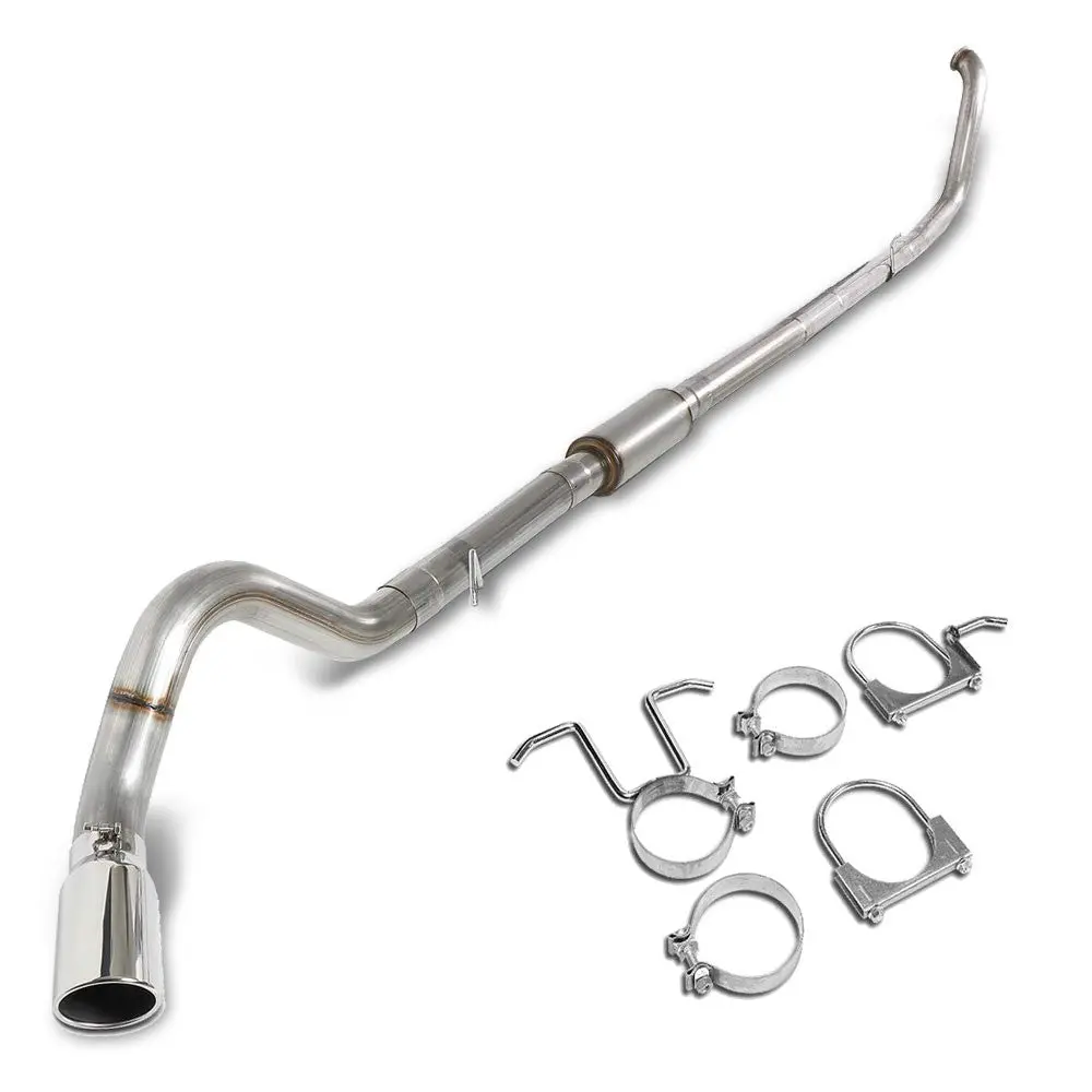 Perforated Core Side Exit Turbo-Back Exhaust For 99-03 F-250/350 Sd 7.3L Diesel 1
