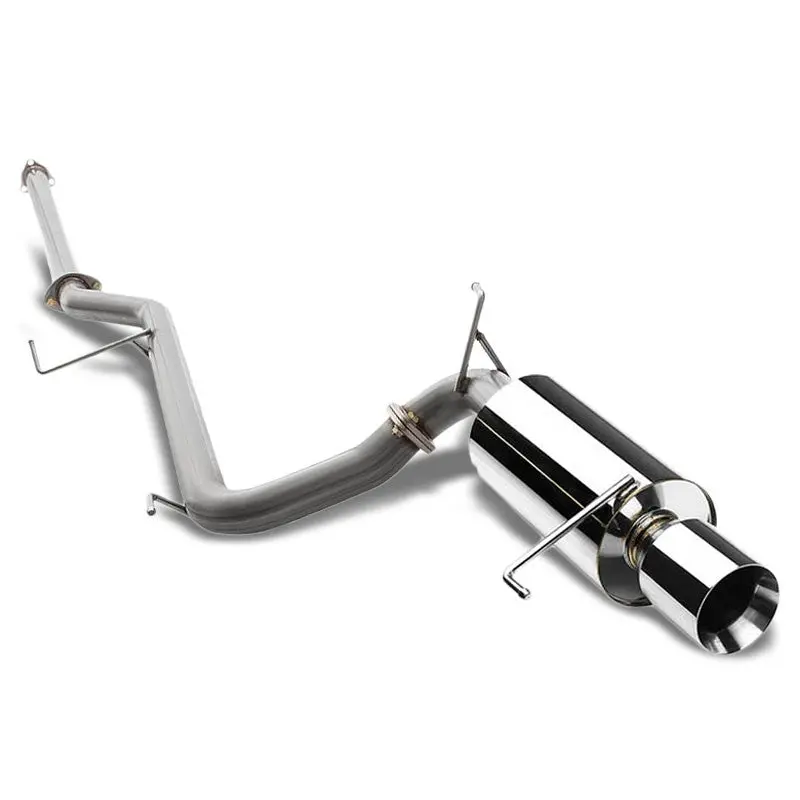 Exhaust Catback System 4.00" Round Rolled Muffler Tip For 98-02 Honda Accord 2.3 L4 (Usdm Cg 6Th Gen) 1
