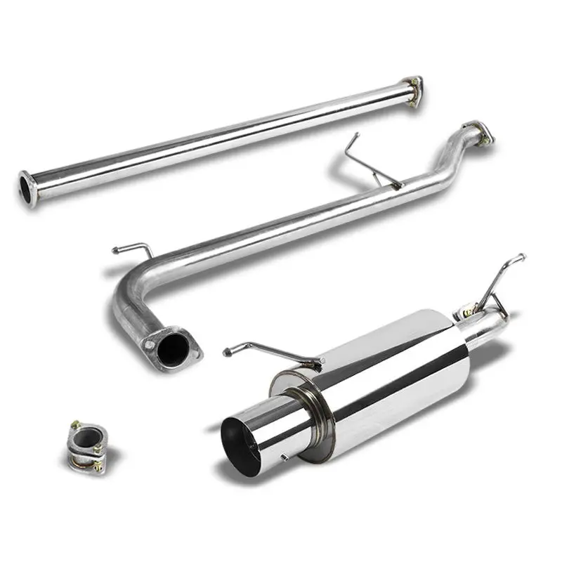Exhaust Catback System 4.00" Muffler Tip With Silencer For 98-02 Honda Accord 2.3 L4 (Usdm Cg 6Th Gen) 1